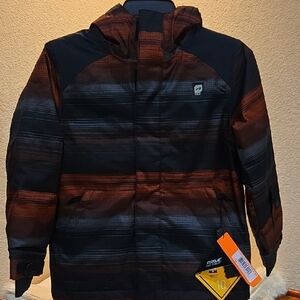 Orage Boys Kids Dub Insulated Hooded Jacket Size S(8-10 Yr) NWT